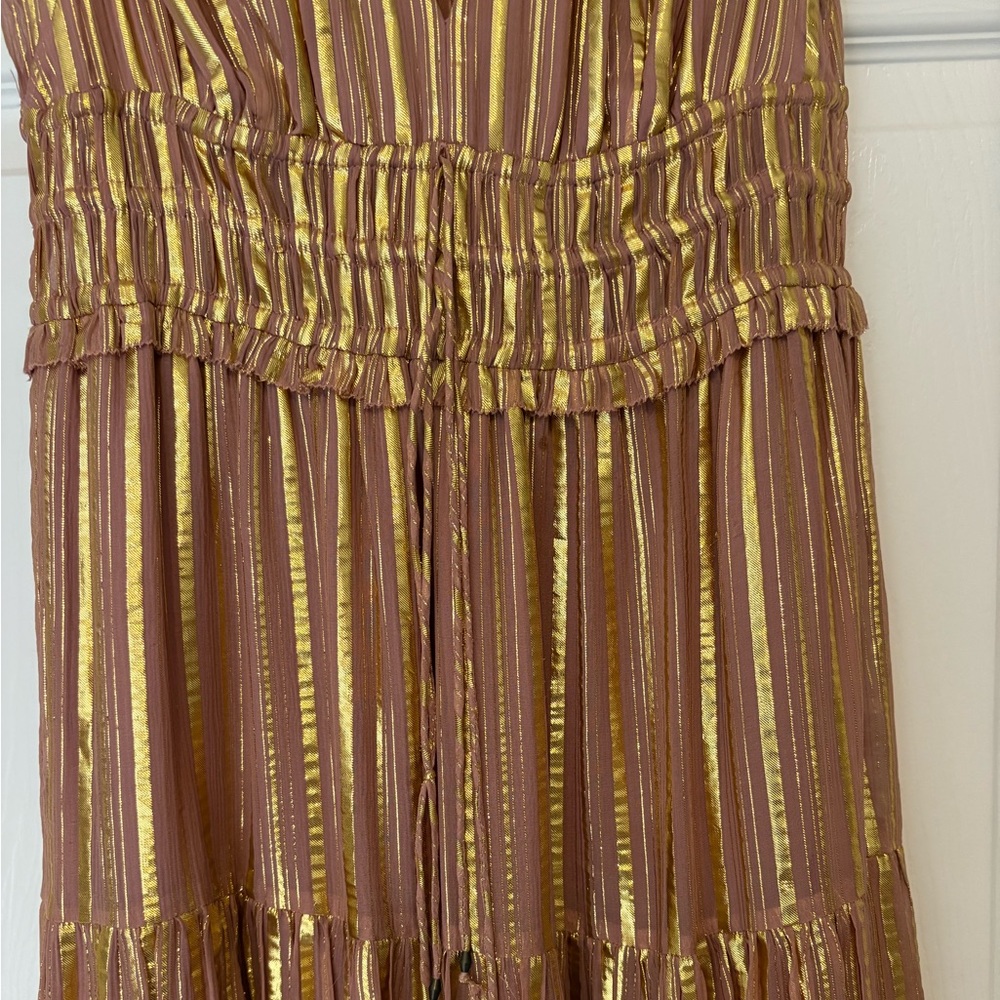 Ulla Johnson Justyne Dress in Rose and Gold - Picture 6 of 13